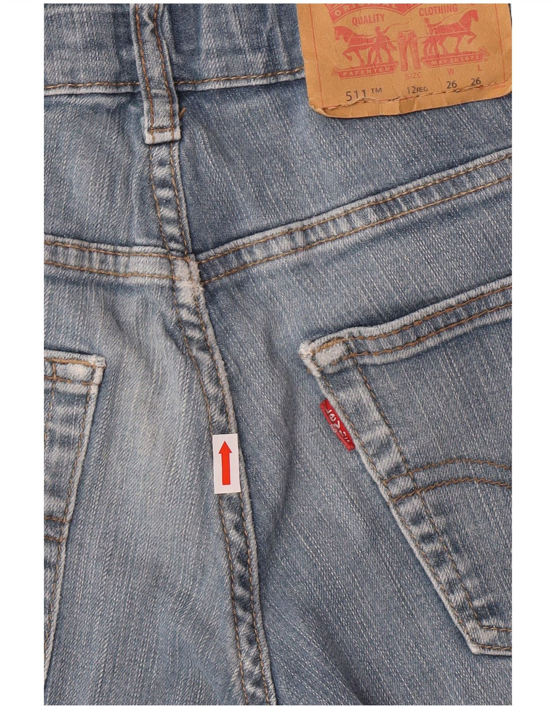 Levi's Boys 511 Slim Jeans 11-12 Years W26 L26 Blue Cotton Classic