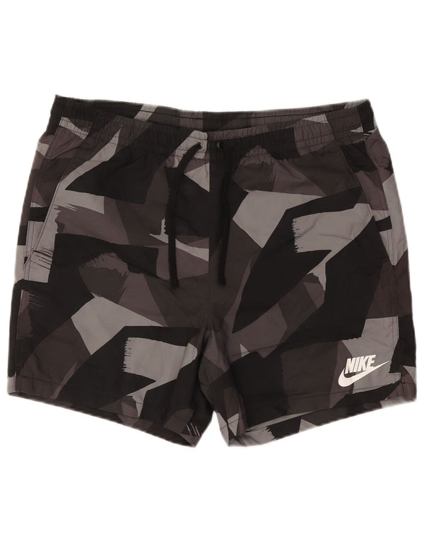 NIKE Mens Swimming Shorts Medium  Grey Camouflage Polyester