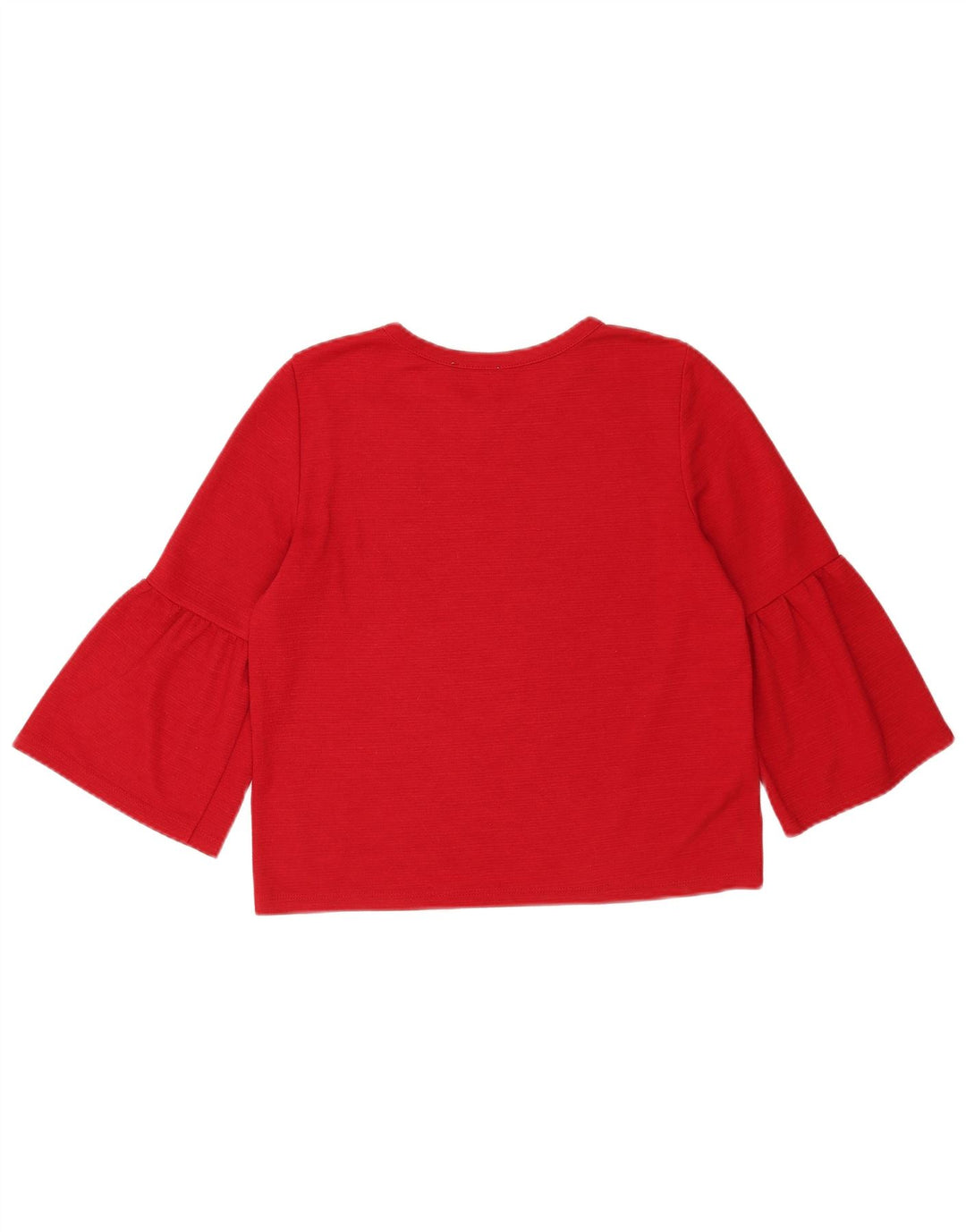 Zara Womens Top 3/4 Sleeve UK 12 Medium Red