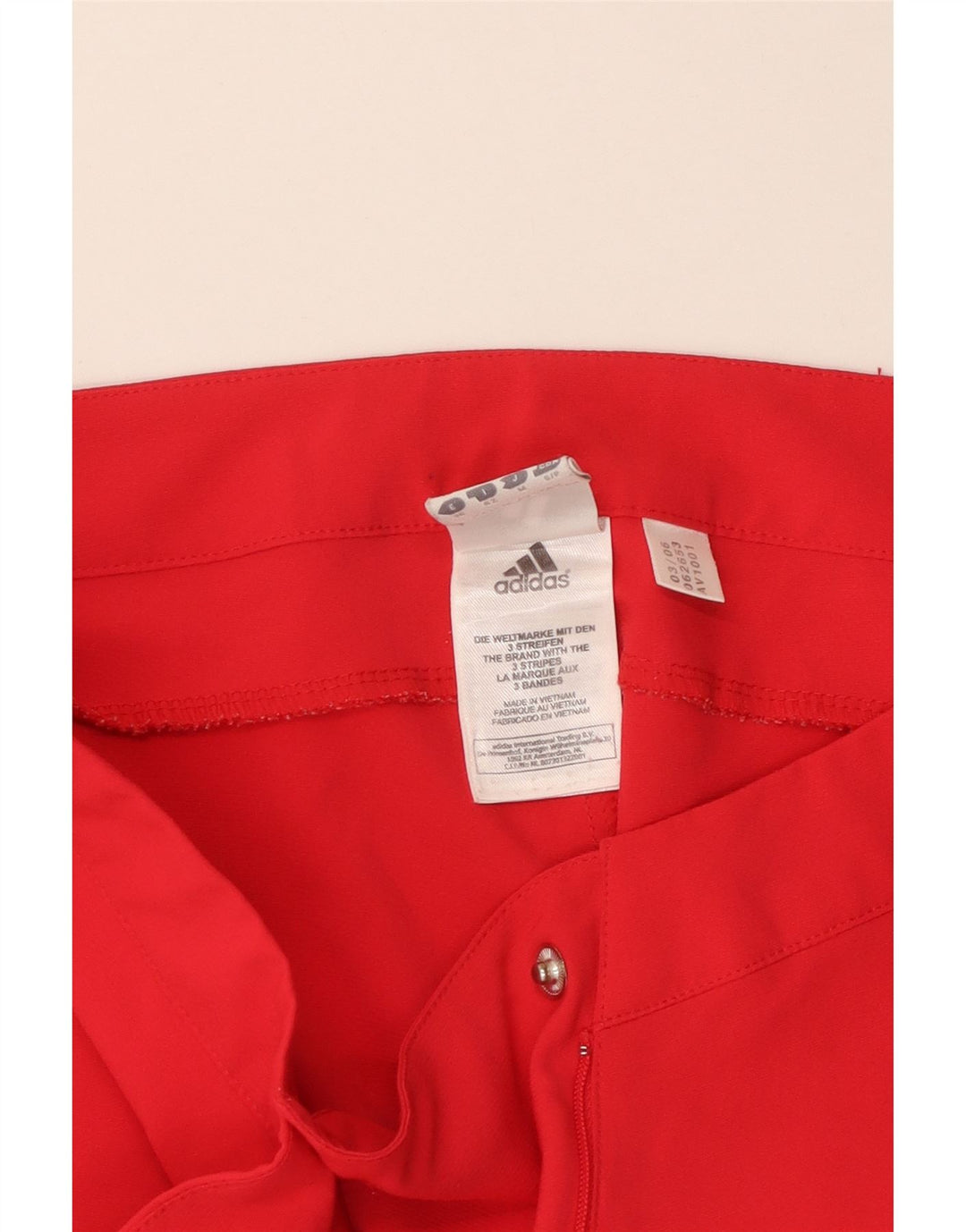 ADIDAS Womens Climalite Bermuda Shorts UK 10 Small W30 Red Polyester