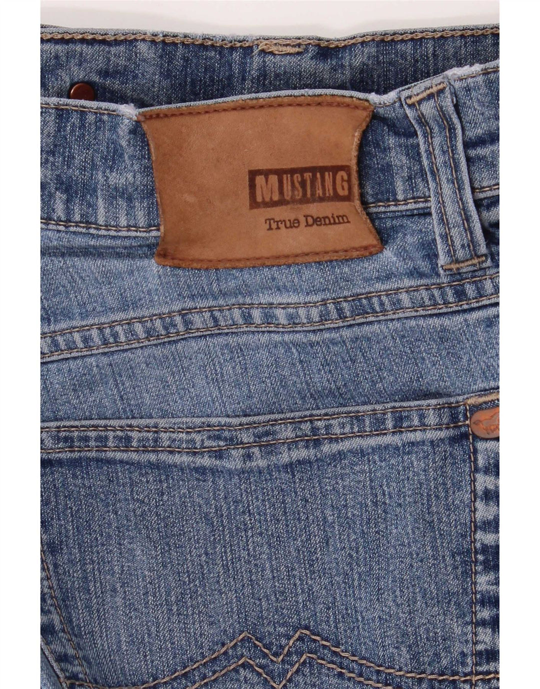 Mustang Mens Straight Jeans W34 L30 Blue