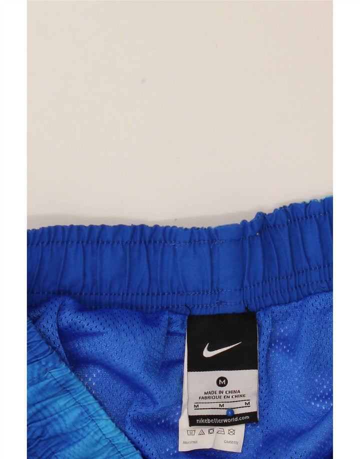 Nike Mens Swimming Shorts Medium Blue Tie Dye Polyester