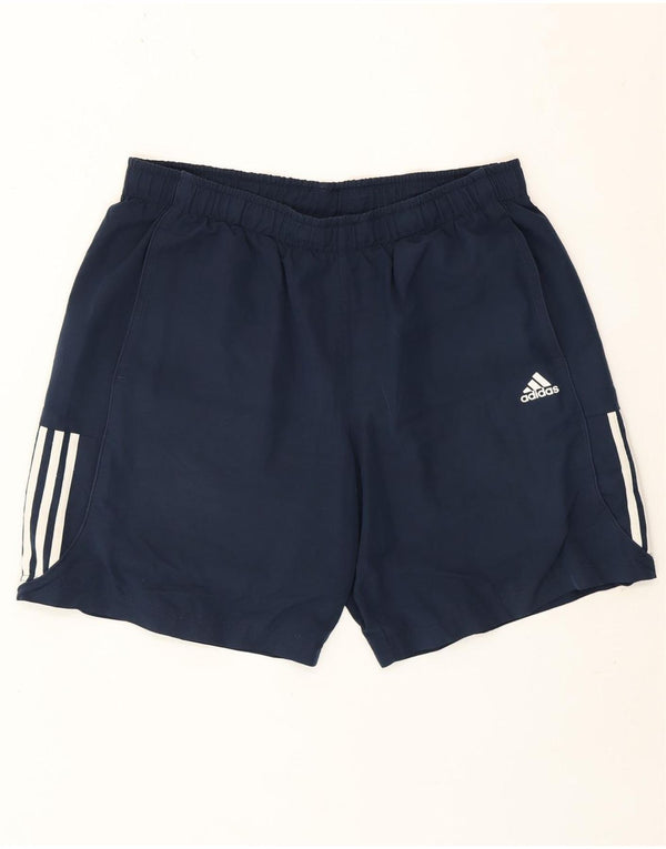 Adidas Mens Climalite Sport Shorts XL Navy Blue Polyester