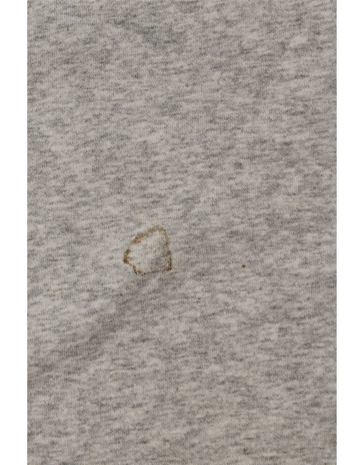 NIKE Womens Oversized Sweatshirt Jumper UK 14 Medium Grey Flecked Cotton Vintage Nike and Second-Hand Nike from Messina Hembry 