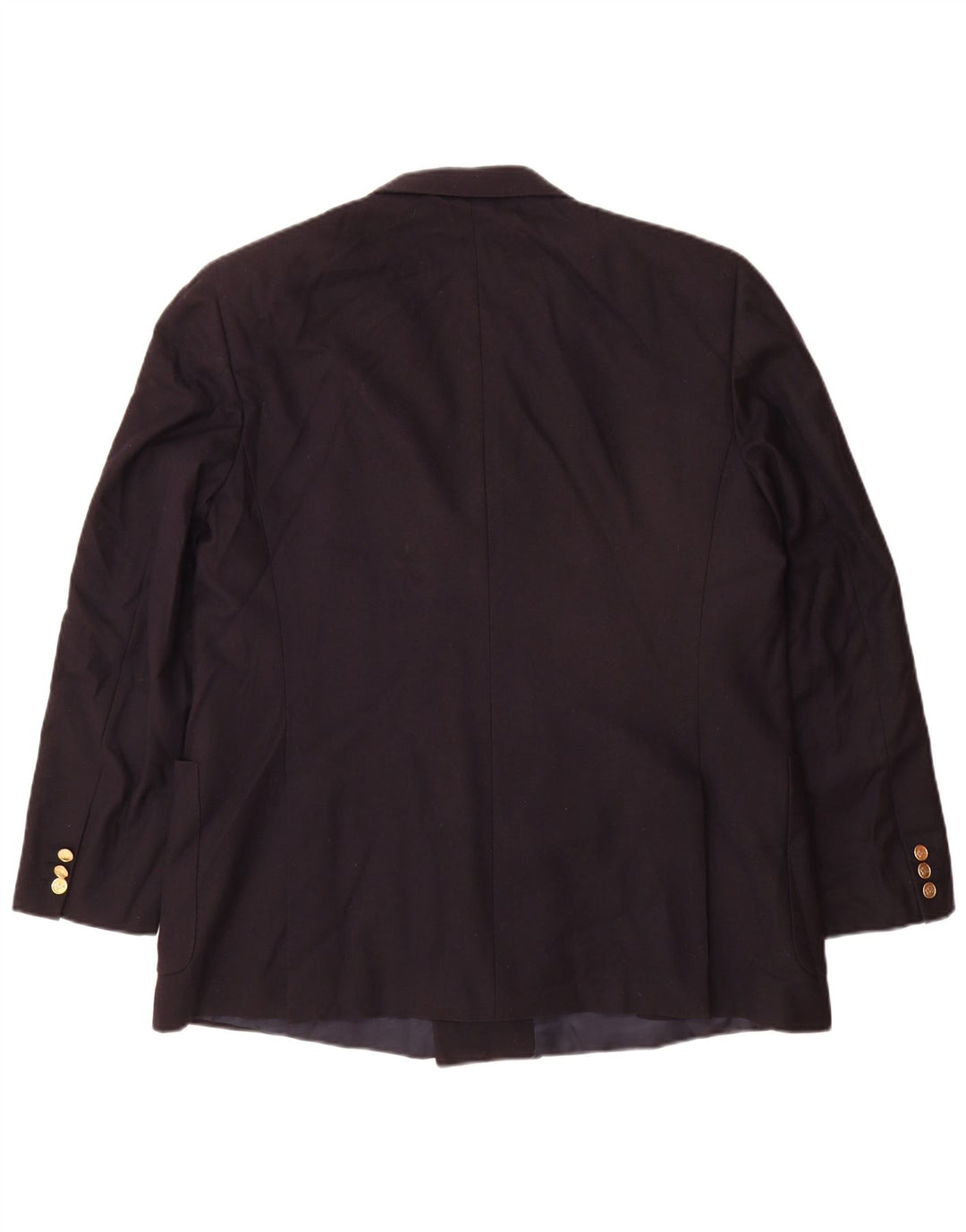 Burberrys Mens Double Breasted Blazer Jacket IT 56 XL Navy Blue Wool