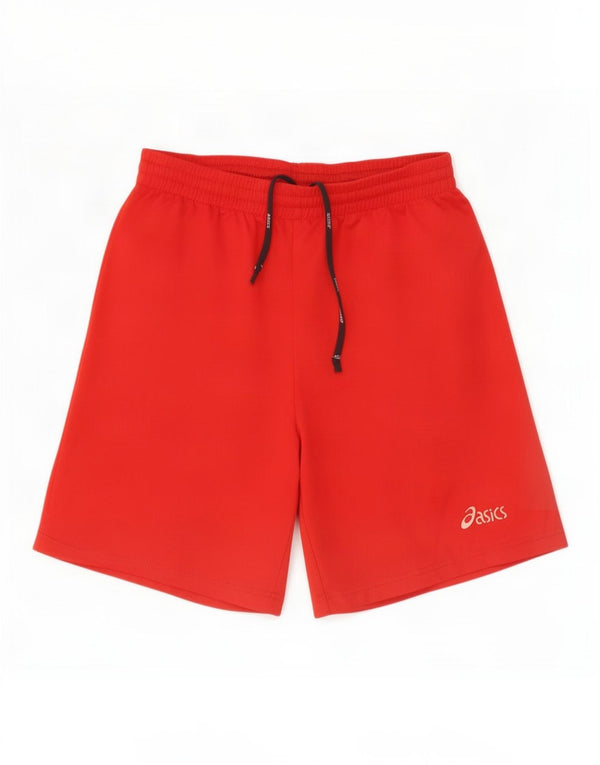 Asics Mens Sport Shorts Medium Red Polyester