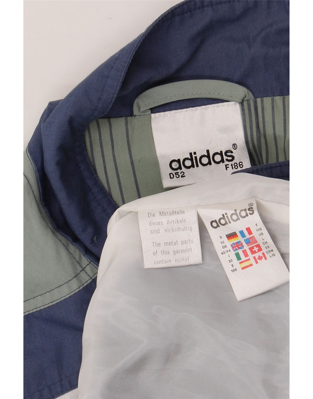 ADIDAS Mens Gilet UK 42/44 Large Multicoloured Colourblock Polyester