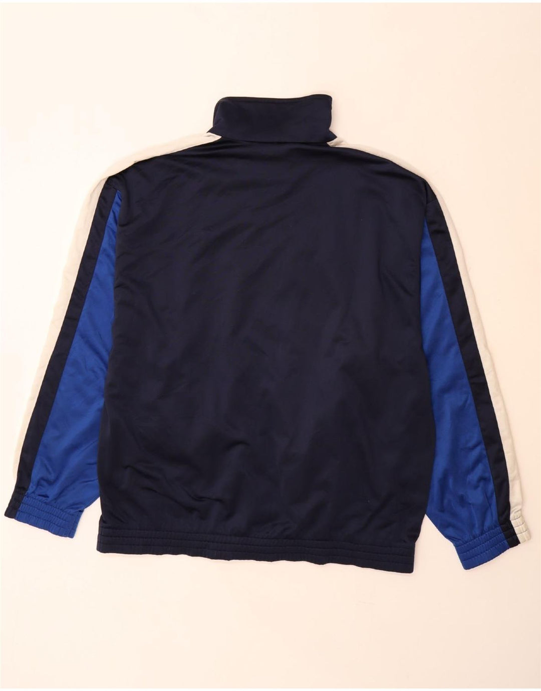 LOTTO Mens Tracksuit Top Jacket 2XL Navy Blue Colourblock Polyester