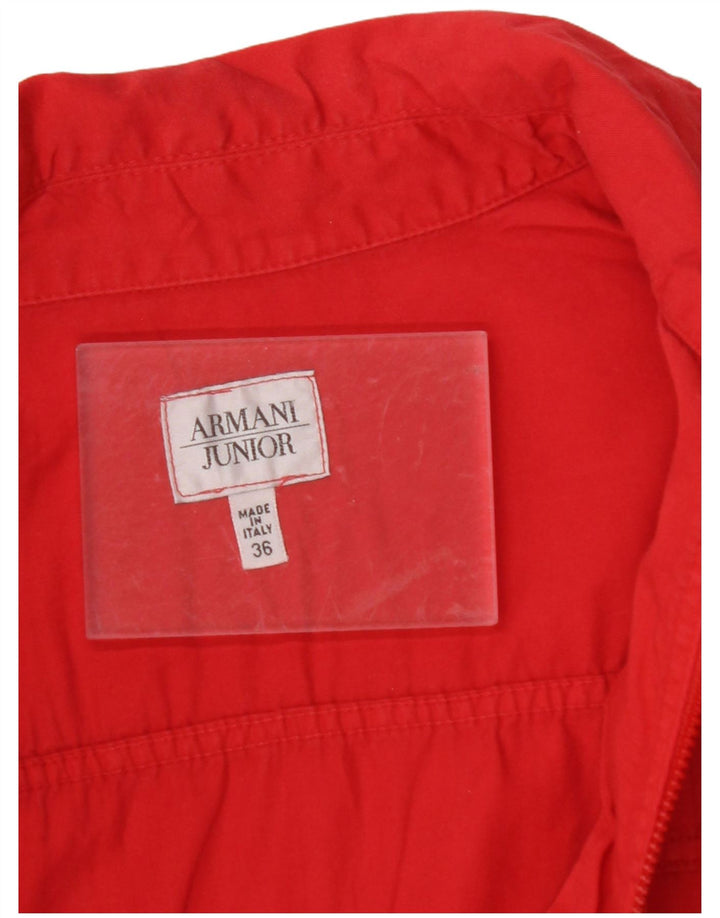 ARMANI Boys Bomber Jacket 11-12 Years Red