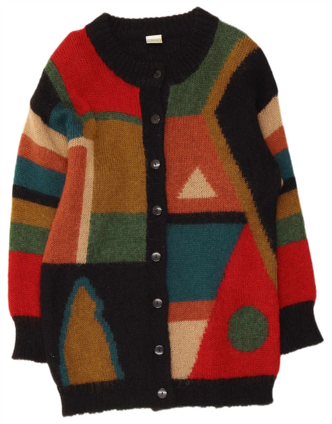 CANDA Womens Oversized Cardigan Sweater UK 10/12 Small Multicoloured