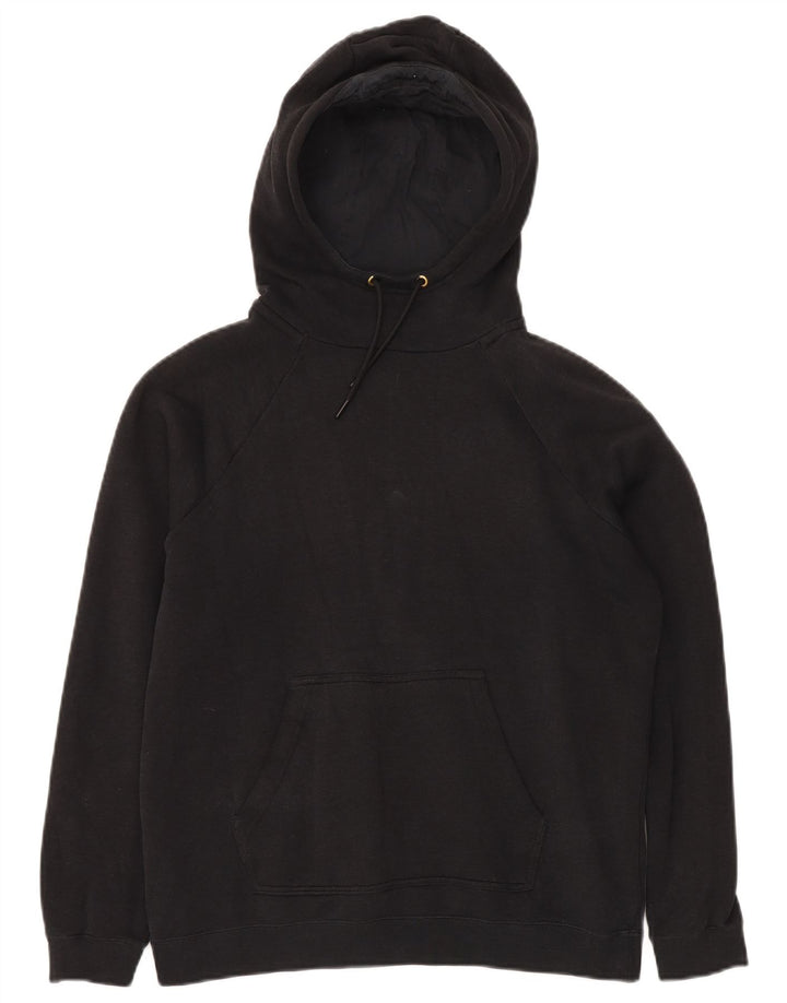 NIKE Mens Hoodie Jumper Medium Black Cotton