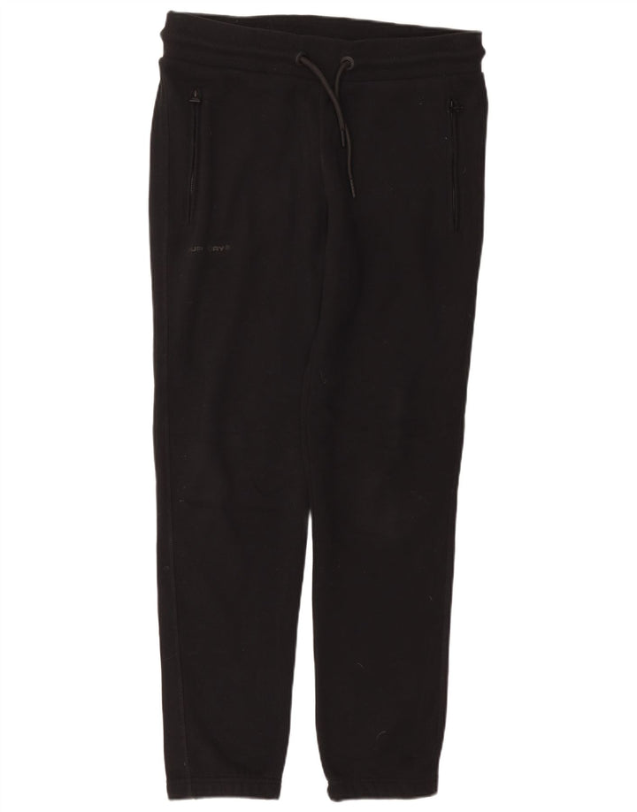 SUPERDRY Mens Tracksuit Trousers Joggers Large  Black Cotton