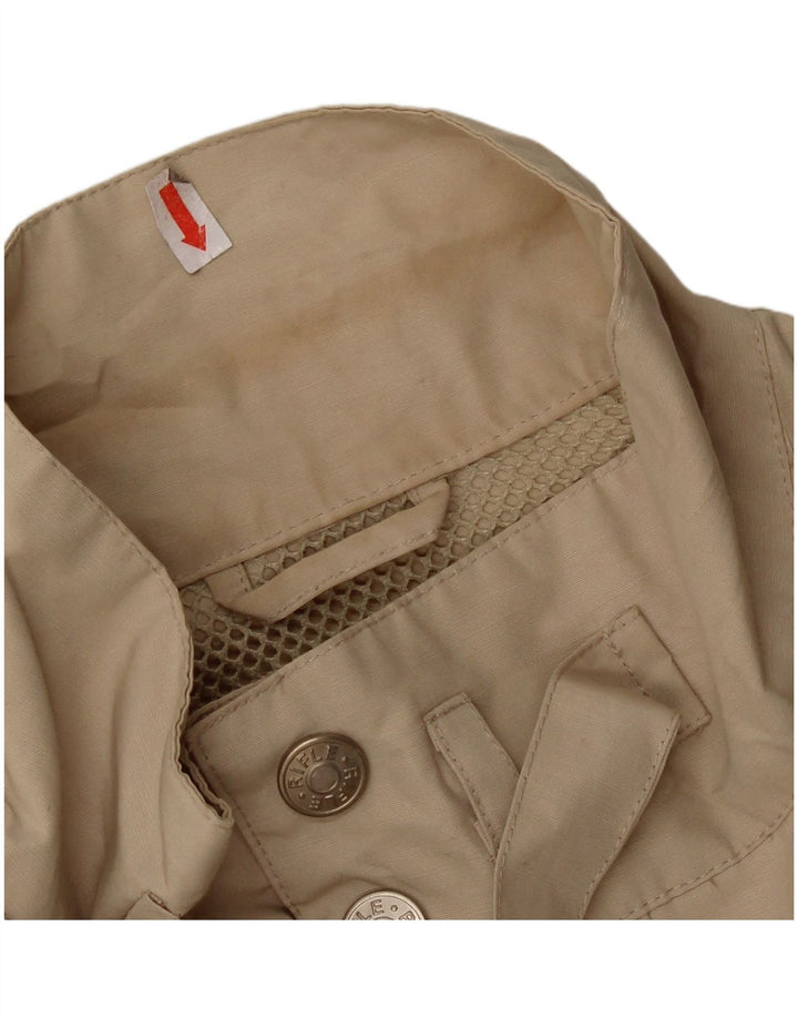 Rifle Mens Heritage Utility Jacket UK 38 Medium Beige Polyester