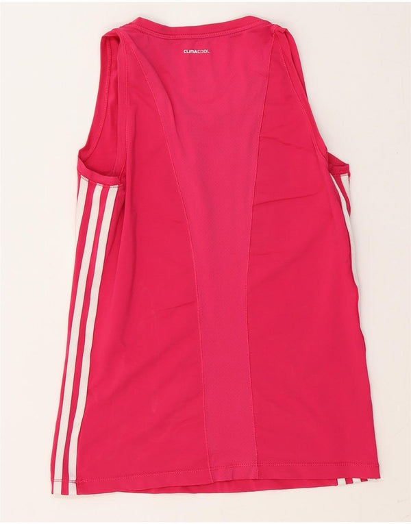 Adidas Womens Climacool Vest Top UK 8/10 Small Pink Polyester