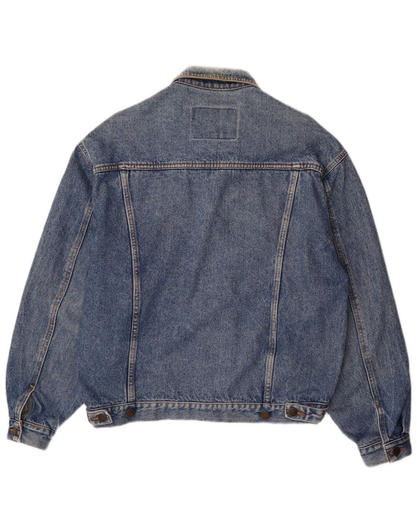 Casucci Mens Denim Jacket UK 38 Medium Blue Cotton