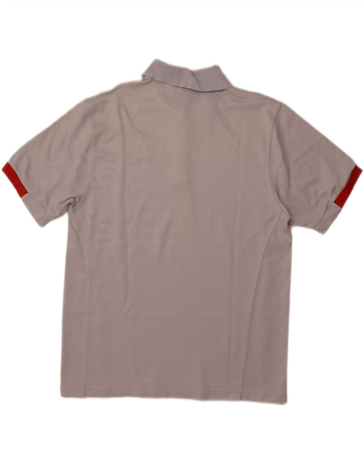 NIKE Mens Polo Shirt UK 39/41 Medium Blue Cotton