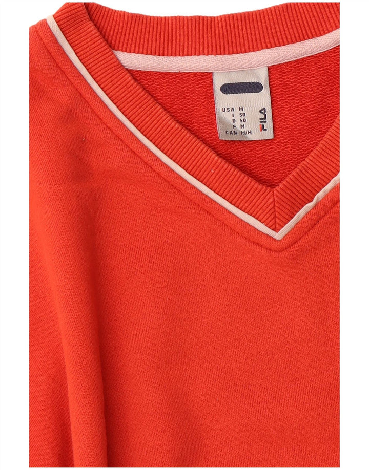 FILA Mens Sweatshirt Jumper Medium Orange
