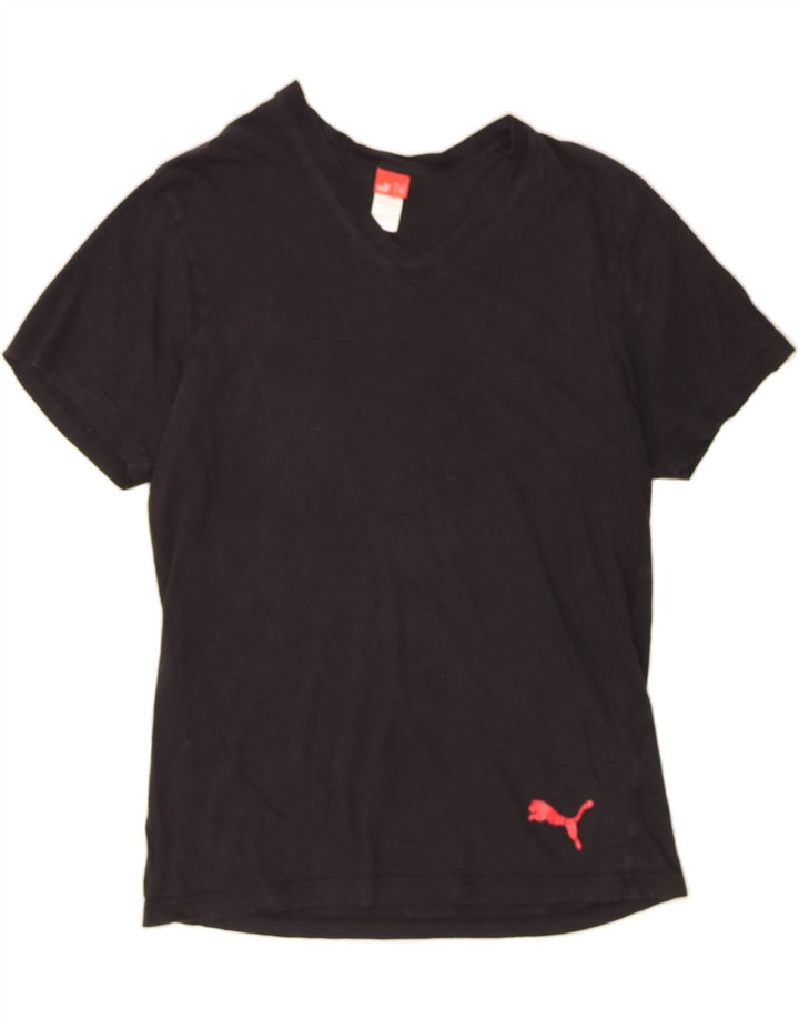 PUMA Mens T-Shirt Top Large Black Cotton Vintage Puma and Second-Hand Puma from Messina Hembry 