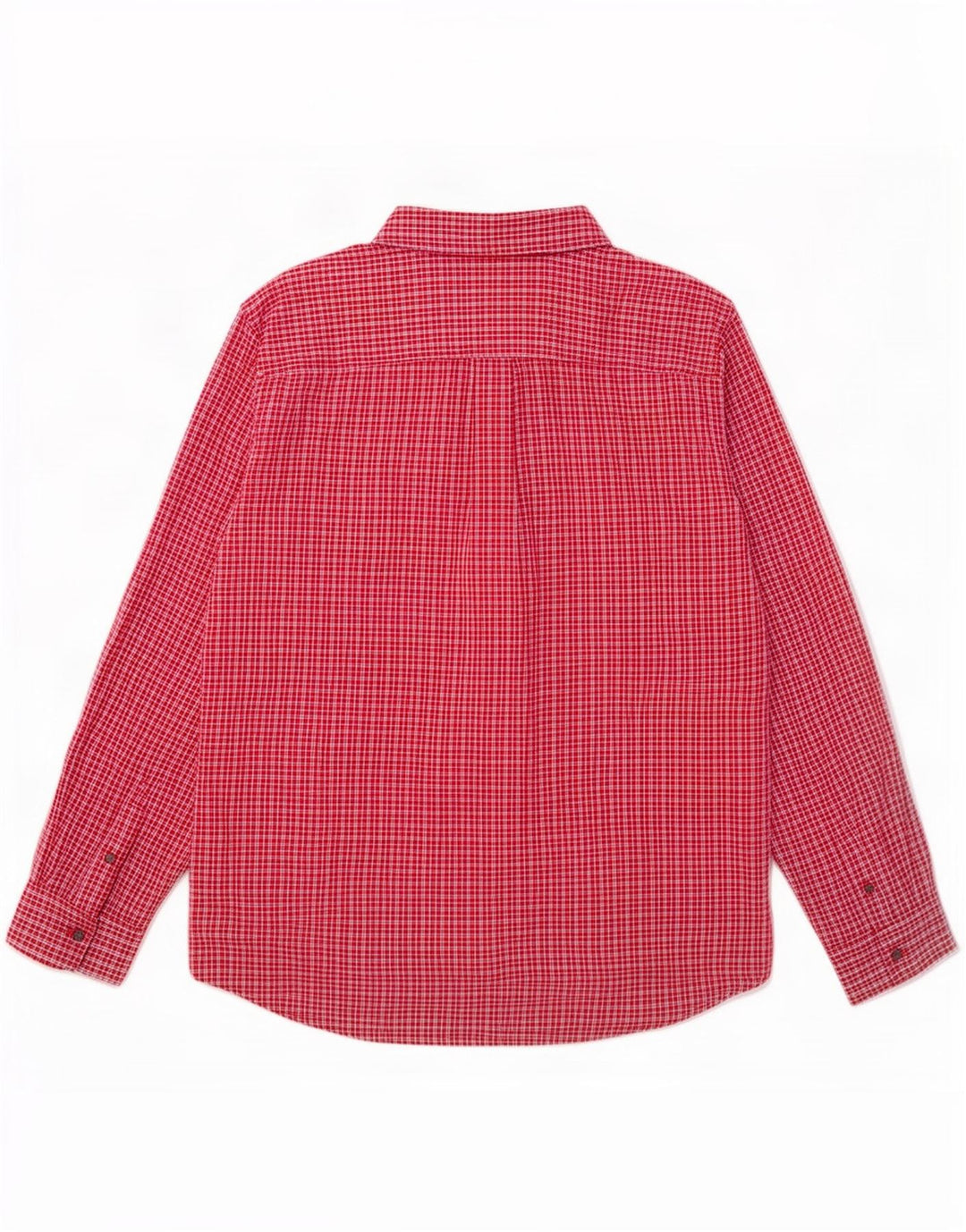 Chaps Mens Shirt XL Red Check Cotton