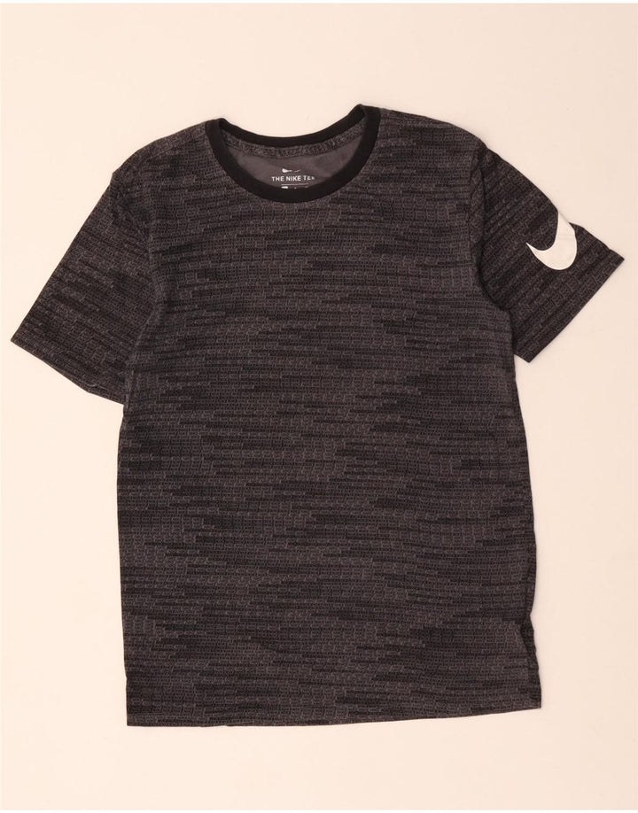 NIKE Mens Graphic T-Shirt Top Small Grey Cotton