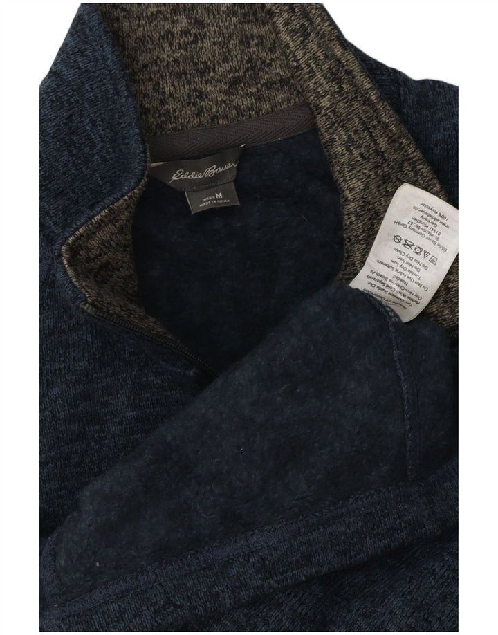 EDDIE BAUER Mens Sleeveless Tracksuit Top Jacket Medium Blue Flecked