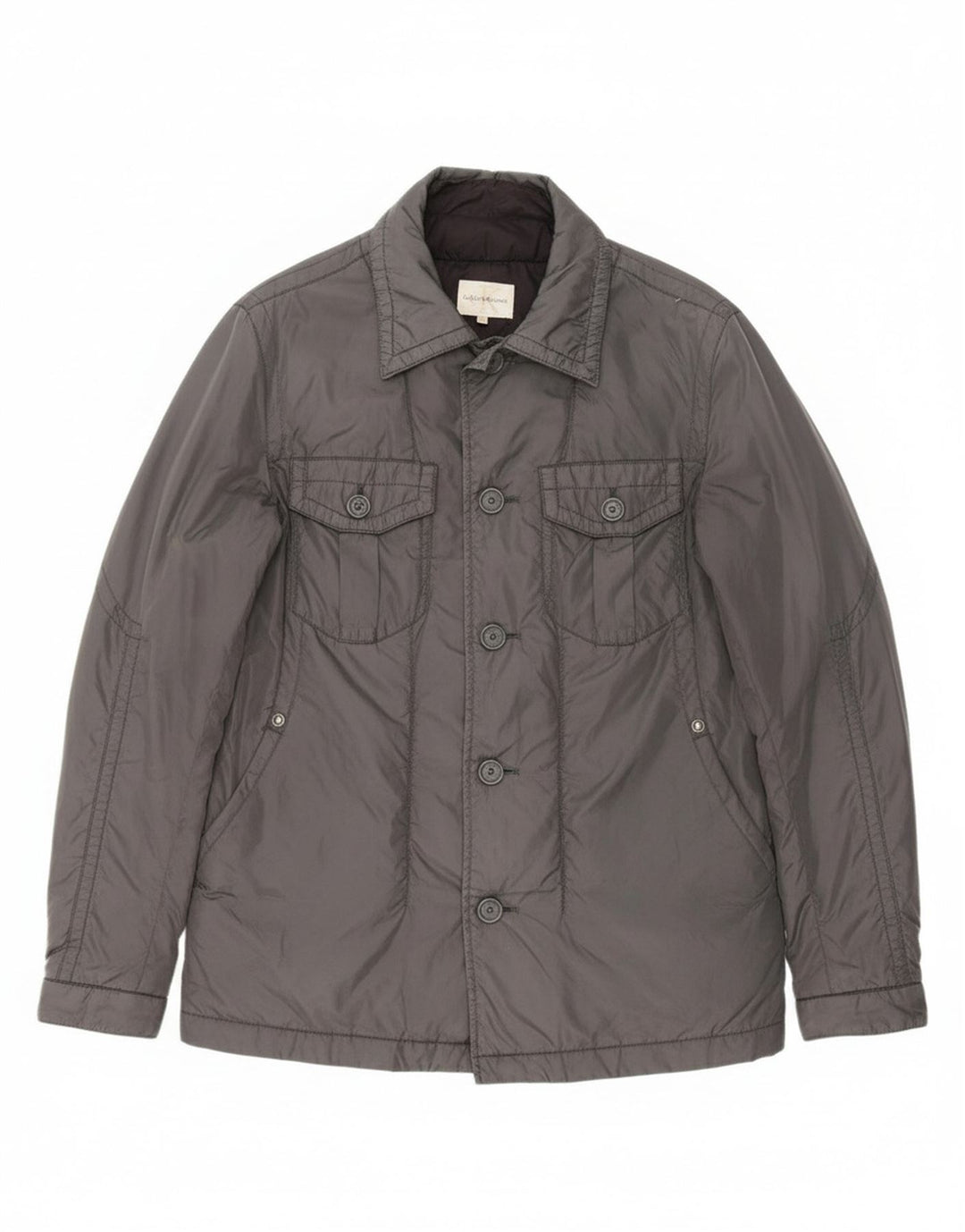 CALVIN KLEIN JEANS Mens Padded Jacket UK 38 Medium Grey Polyamide