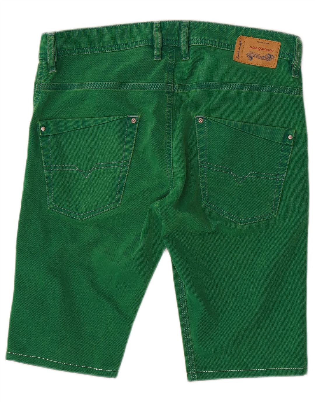 DIESEL Boys Denim Shorts 15-16 Years W32 Green Cotton