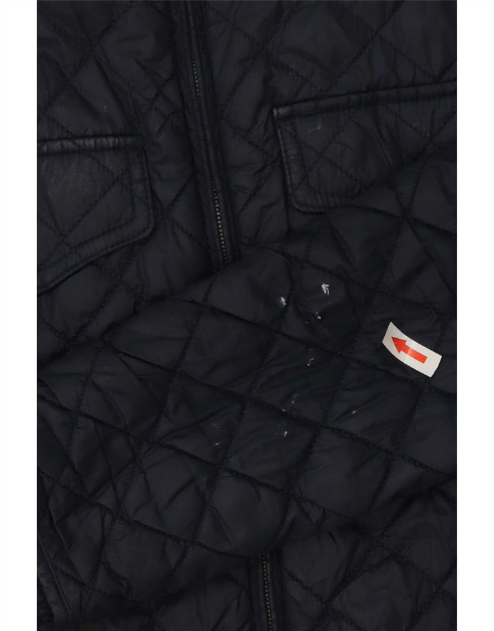 Barbour Womens Quilted Jacket UK 10 Small Navy Blue