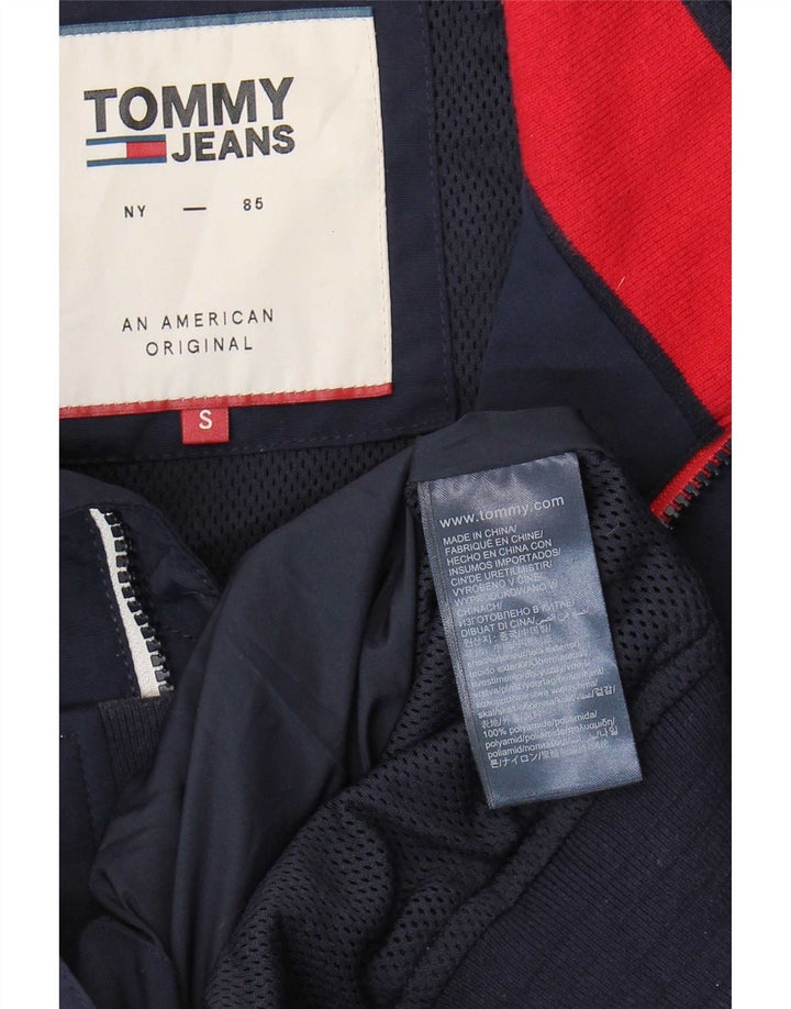 Tommy Hilfiger Mens Bomber Jacket UK 36 Small Navy Blue Polyamide
