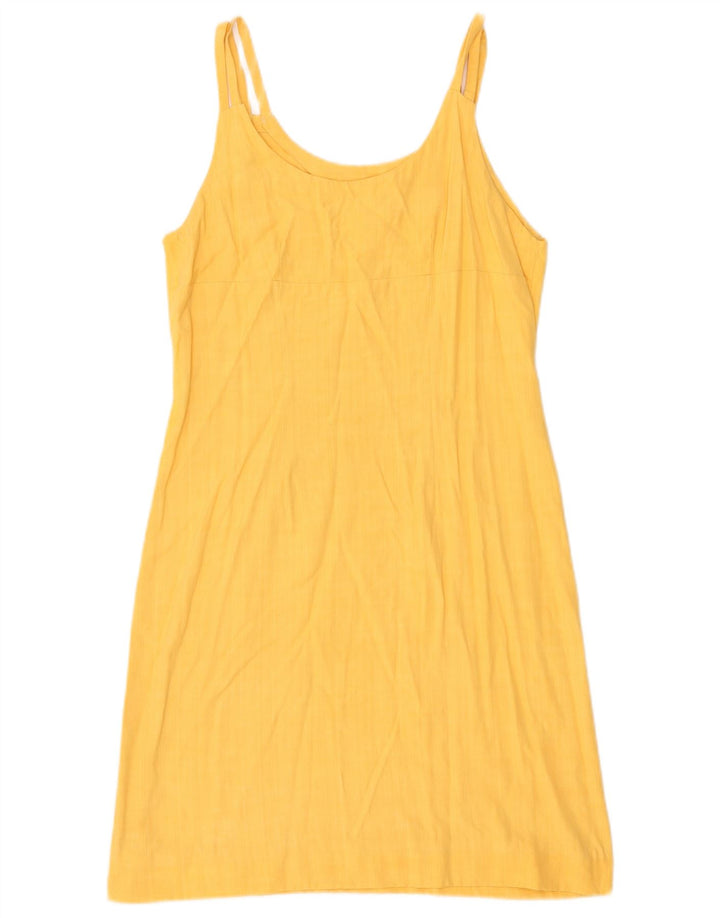 Vintage Womens Sundress UK 12 Medium Yellow