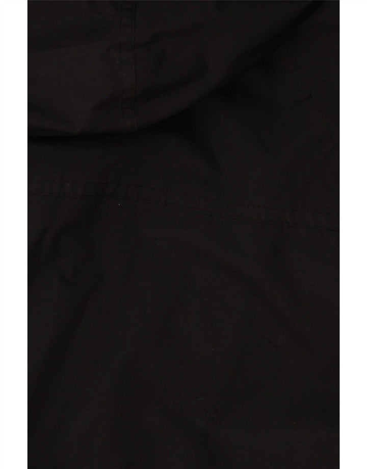 Mountain Warehouse Mens Hooded Rain Jacket UK 36 Small Black Polyester