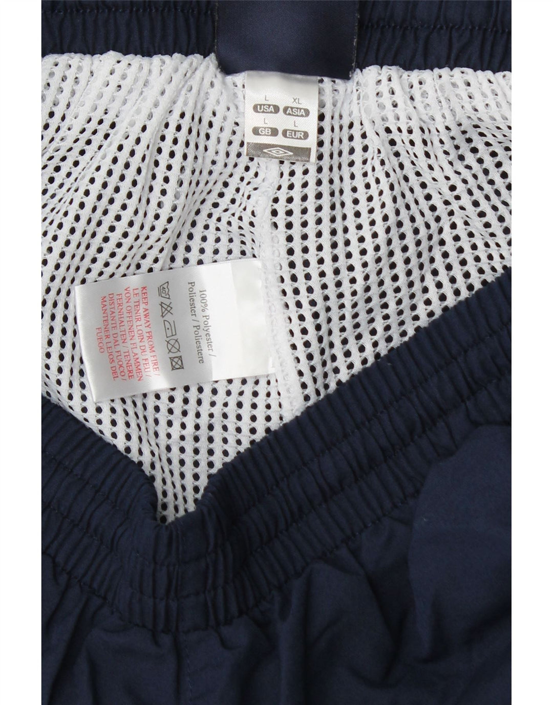 Umbro Mens Loose Fit Tracksuit Trousers Joggers Large  Navy Blue Polyester