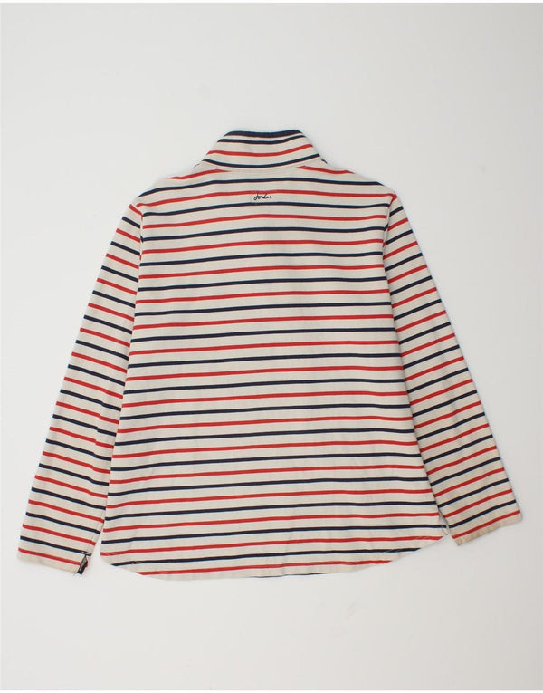Joules Womens Zip Neck Sweatshirt Jumper UK 18 XL Multicoloured Striped