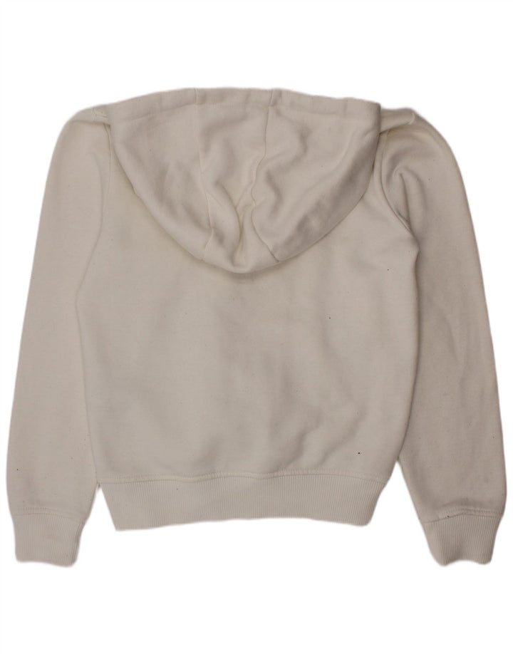 FILA Boys Hoodie Jumper 9-10 Years White Cotton