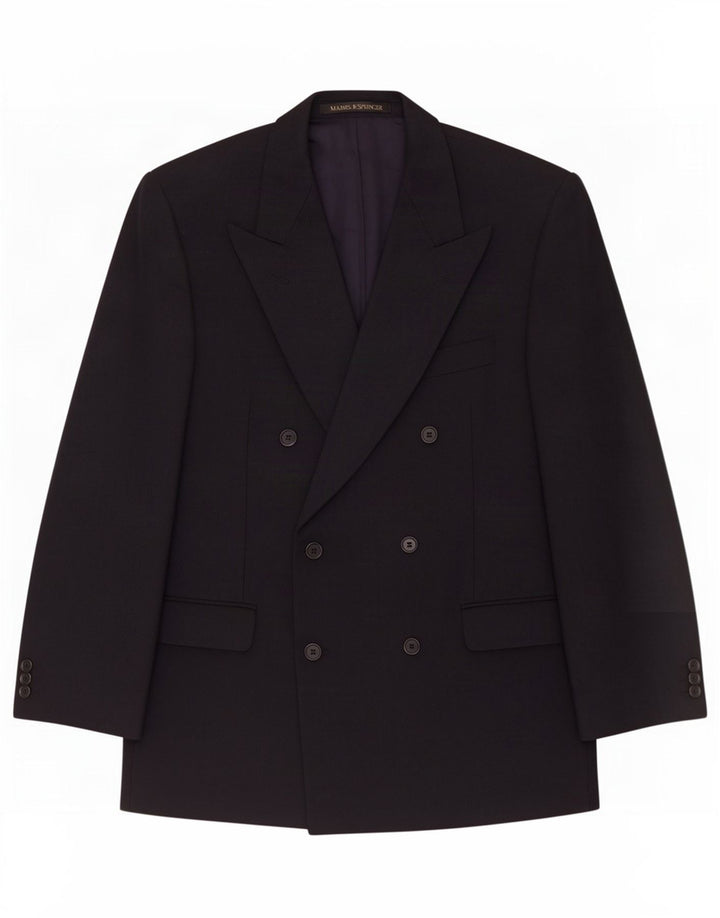 Marks & Spencer Mens St. Michael Blazer Jacket UK 40 Medium Navy Blue