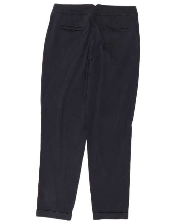 MASSIMO DUTTI Womens Chino Trousers EU 38 Small W28 L28 Navy Blue