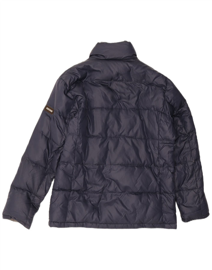 ALVIERO MARTINI Mens Padded Jacket IT 52 XL Navy Blue Nylon