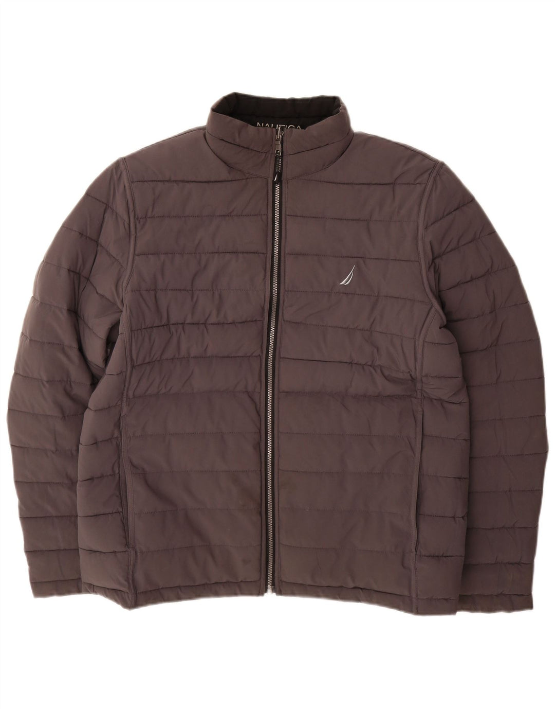 NAUTICA Mens Reversible Padded Jacket UK 40 Large Black Polyester