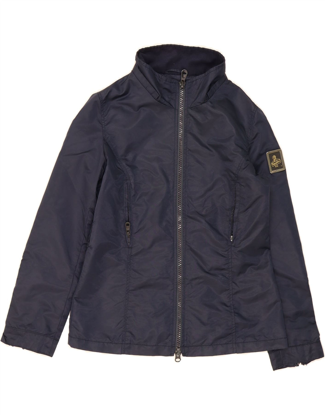 REFRIGIWEAR Womens Cruz Rain Jacket UK 14 Medium Navy Blue Vintage Refrigiwear and Second-Hand Refrigiwear from Messina Hembry 