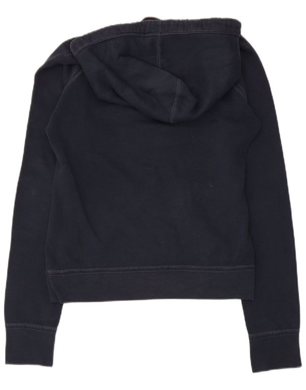 ABERCROMBIE & FITCH Womens New York Hoodie Jumper UK 10 Small Navy Blue
