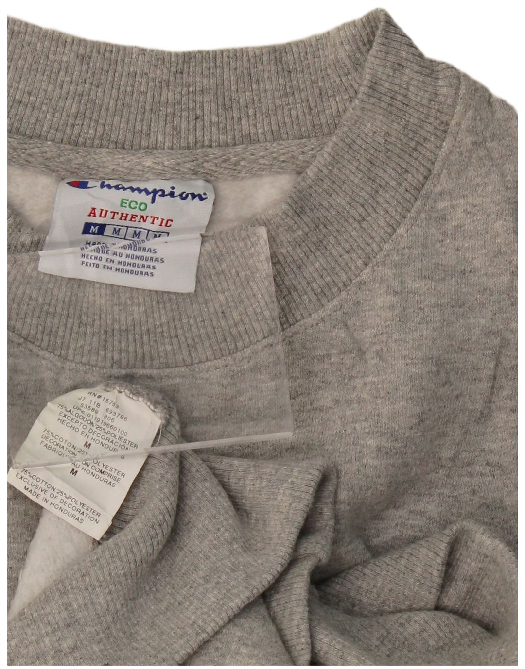 CHAMPION Mens Eco Sweatshirt Jumper Medium Grey Cotton