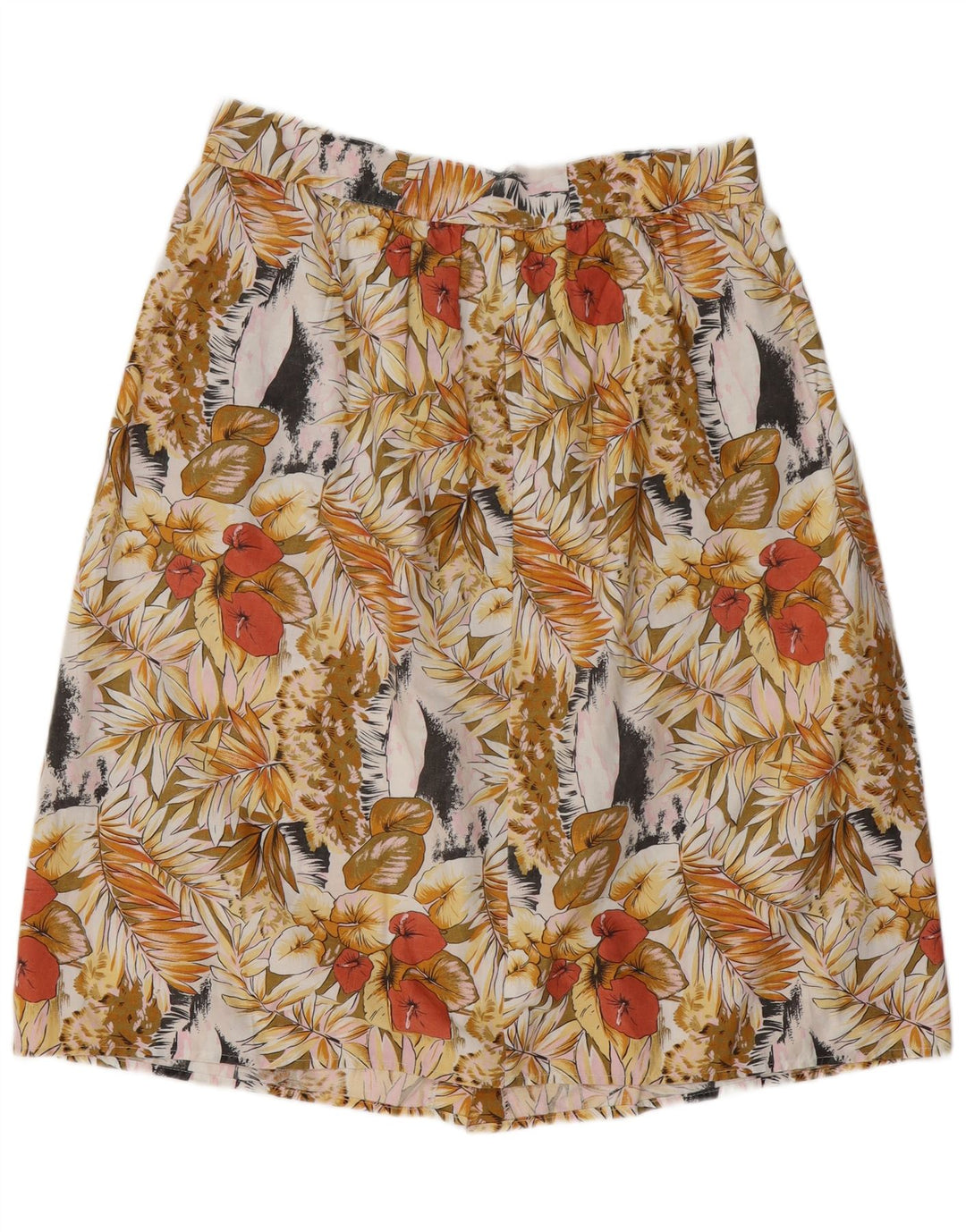 VINTAGE Womens A-Line Skirt W34 Large  Multicoloured Floral