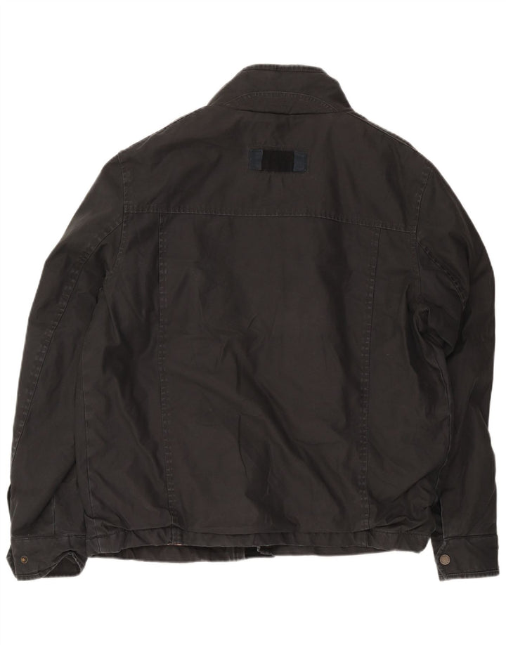 Fat Face Mens Windbreaker Jacket UK 38 Medium Grey Cotton