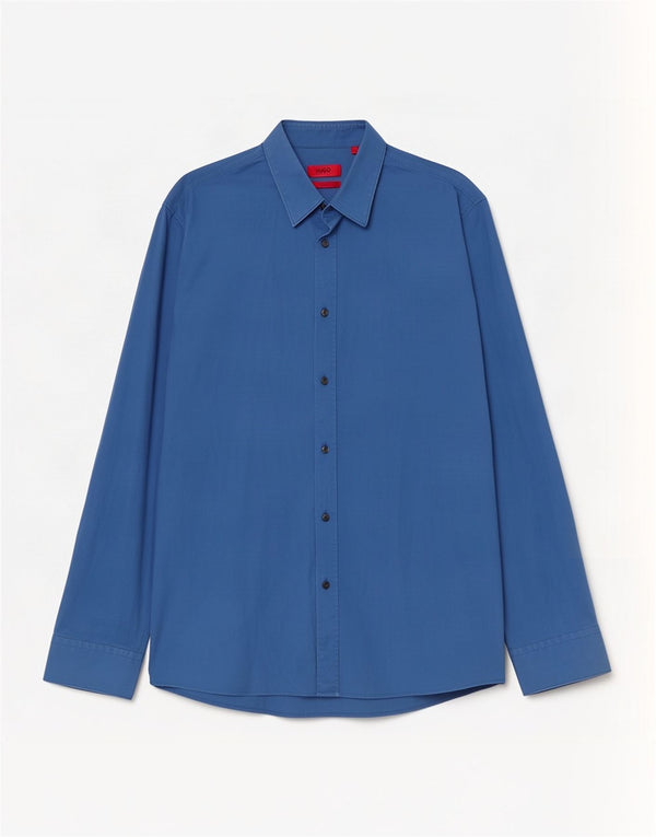 Hugo Boss Mens Slim Fit Shirt Large Blue