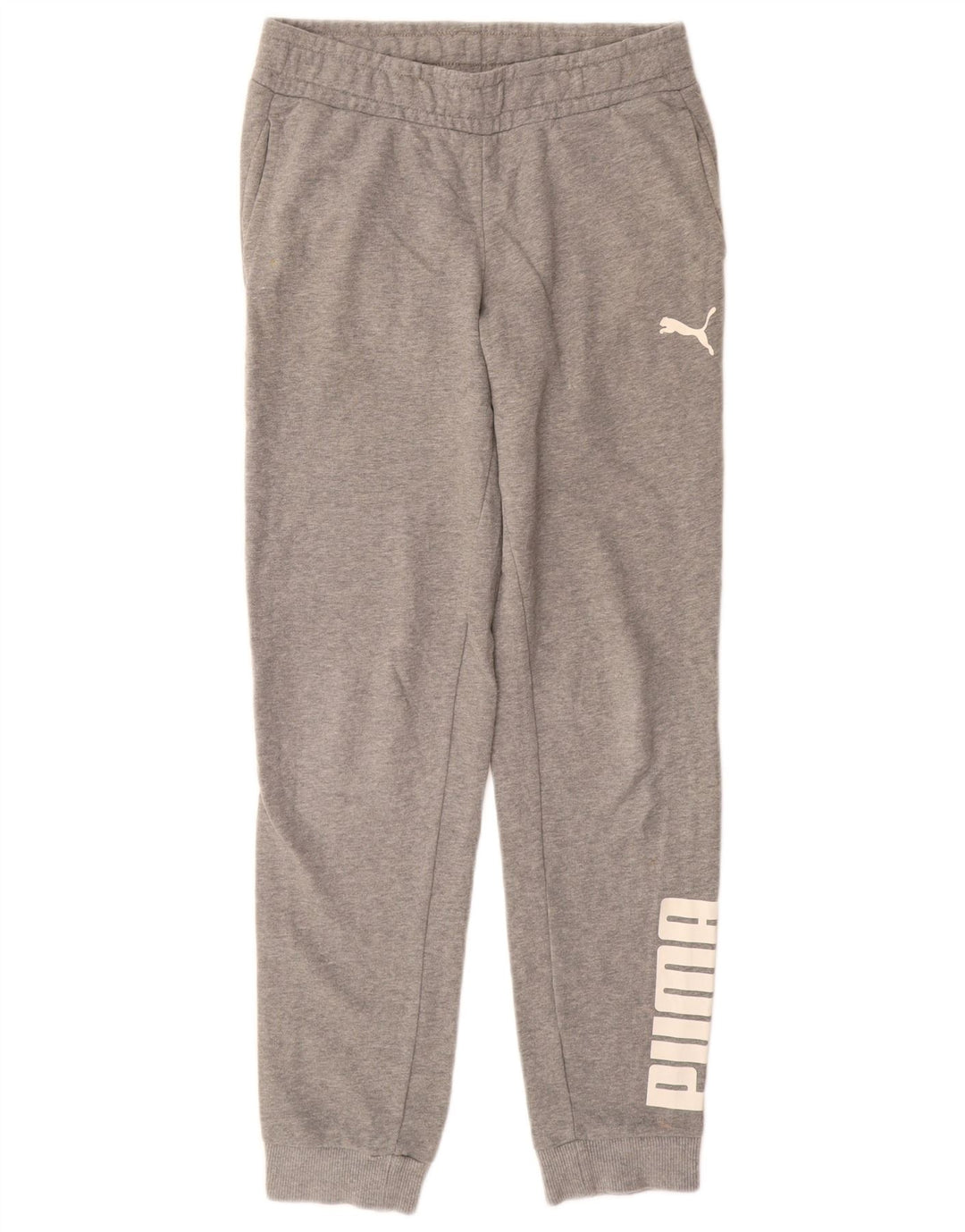 PUMA Womens Graphic Tracksuit Trousers Joggers UK 8 Small  Grey