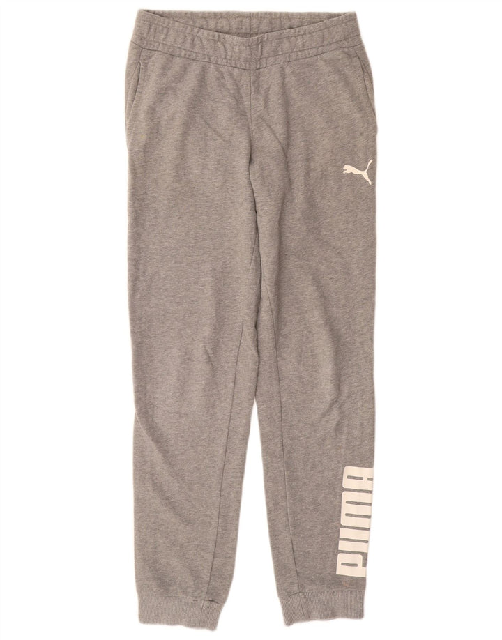 PUMA Womens Graphic Tracksuit Trousers Joggers UK 8 Small  Grey