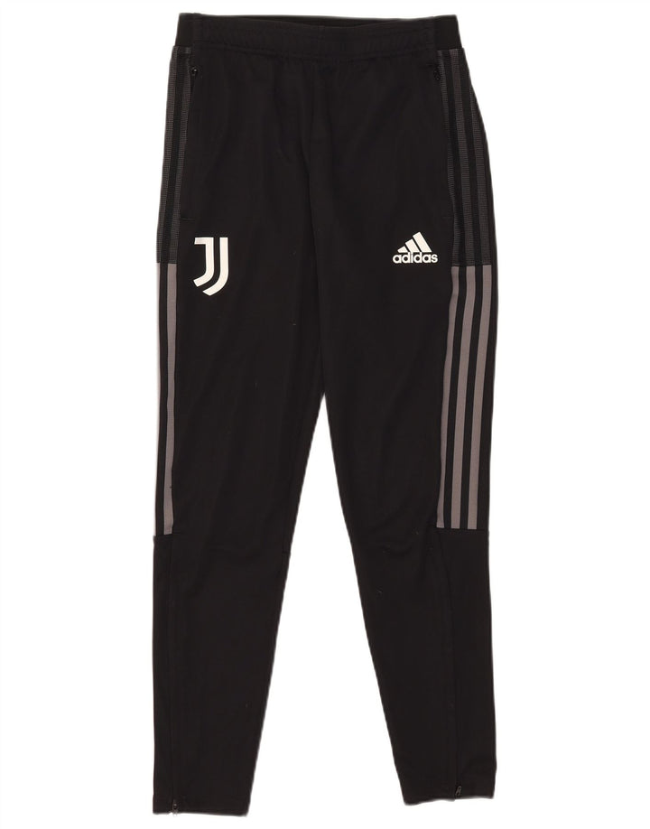Adidas Mens Juventus Tracksuit Trousers Small  Black Polyester