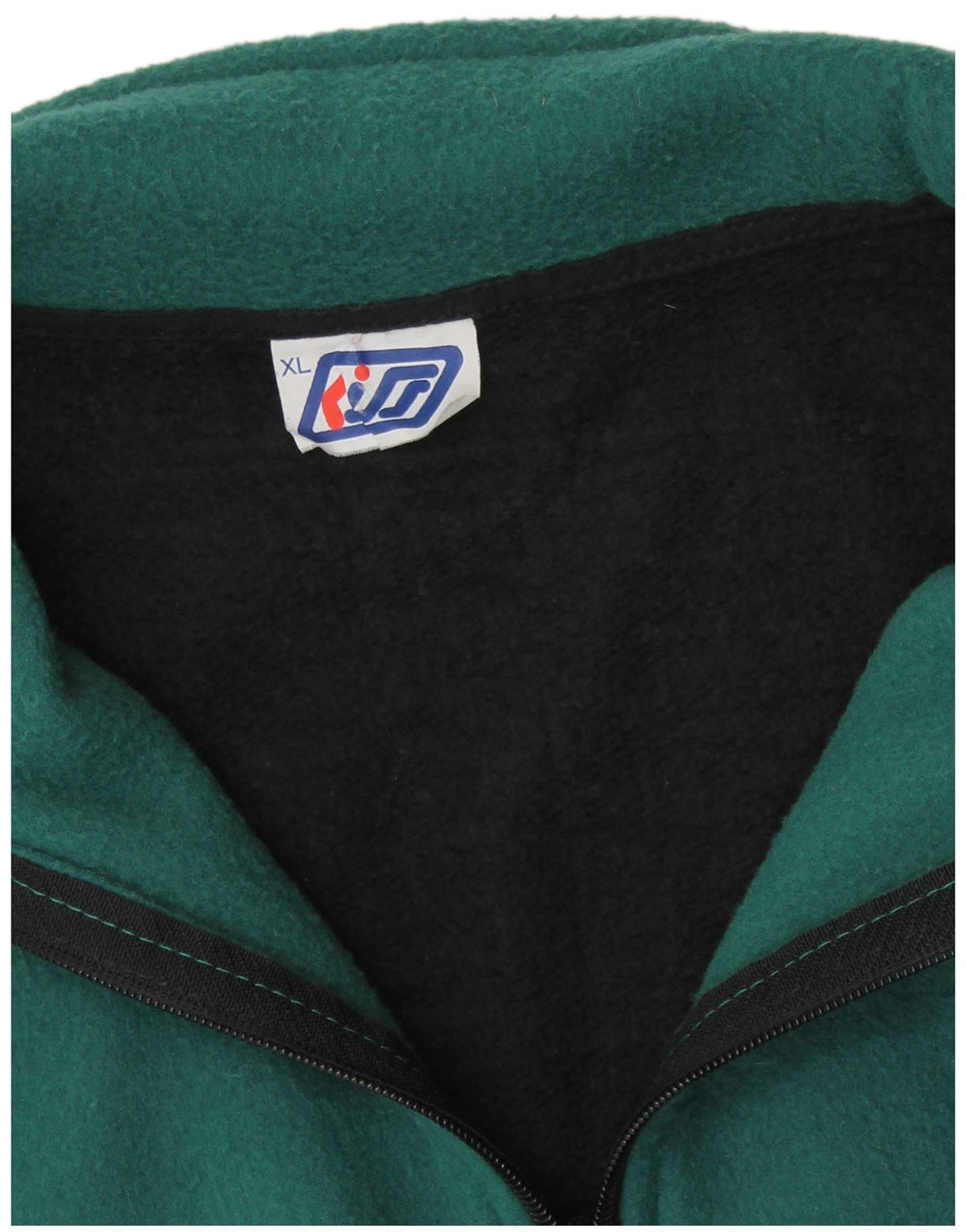 KISS Mens Fleece Sweatshirt Jumper  XL Black Colourblock Cotton