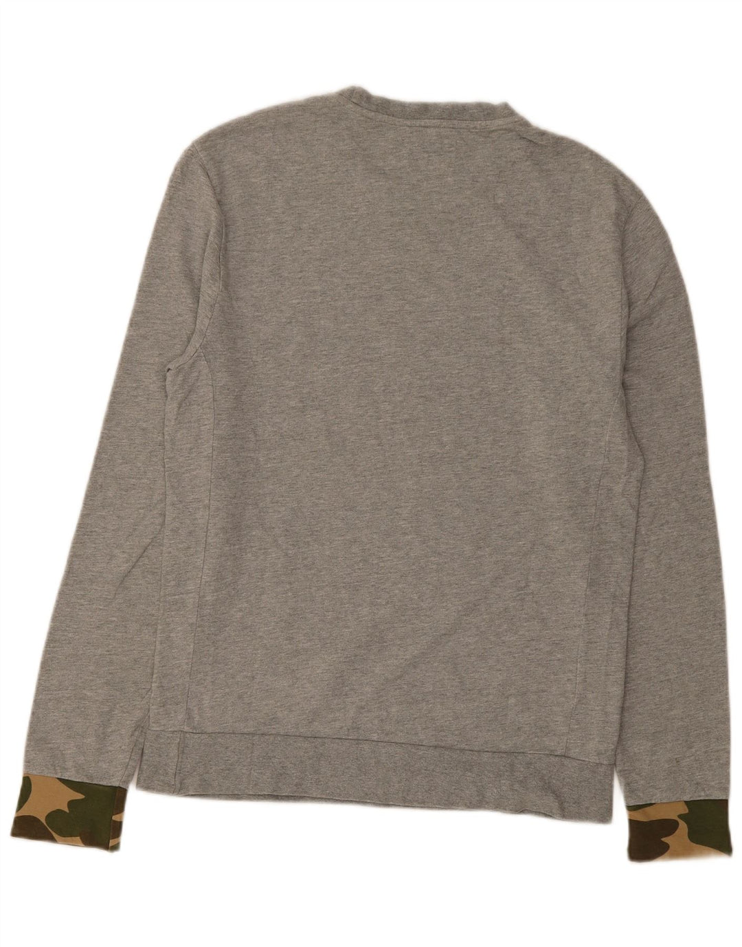 Penguin Mens Sweatshirt Jumper Medium Grey Flecked Cotton