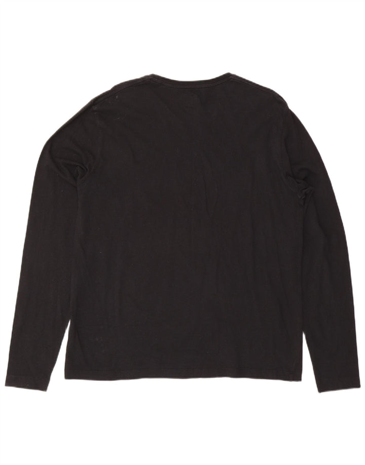 Jack Wills Mens Top Long Sleeve XL Black Cotton